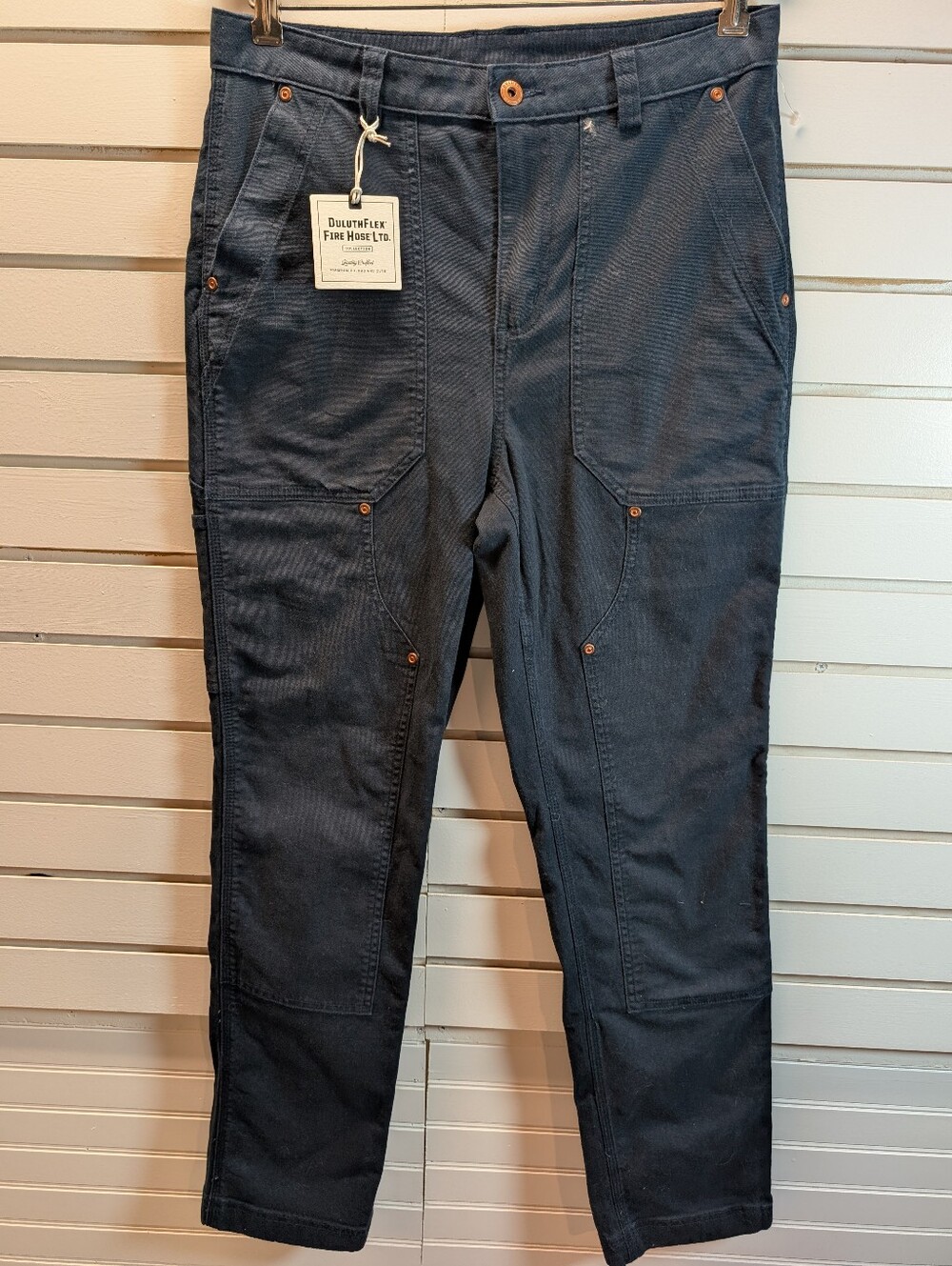 Duluth Trading Co Women's 8x31 Flex Fire Hose Slim Leg Pants Double Knee NWT